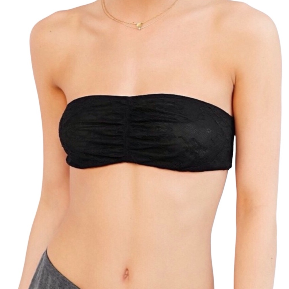Urban Outfitters Kimchi Blue Lace Bandeau Top Women Color Black Size S